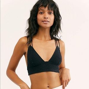 NWT Free People Emmy Bralette - Black